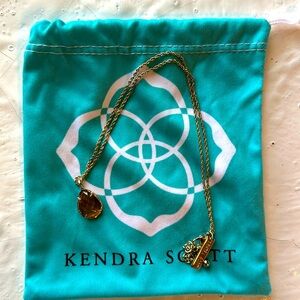 Kendra Scott topaz birthstone necklace